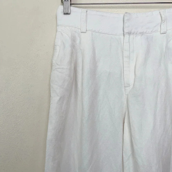 Banana  Republic Womens Petite 6 Wide Leg Linen Cropped Pant - Picture 4 of 13